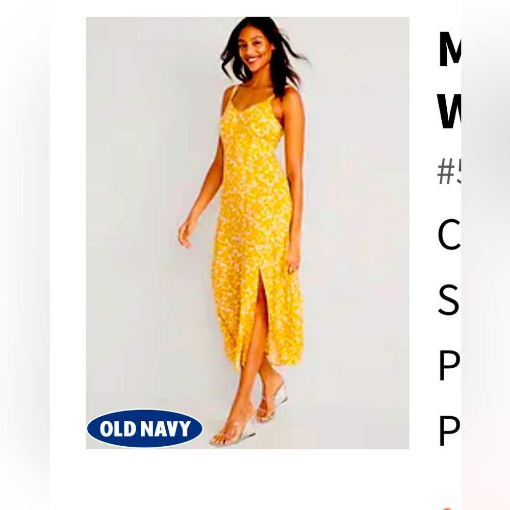 Yellow floral dress